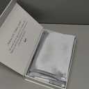 Mellanni Pure Silk Pillowcase Standard Size - Perfect for Hair and Skin, Preventing Wrinkles - Easy Care - Naturally Cooling Silk Pillow Cover with Hidden Zipper (Standard, Light Gray)