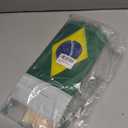 25Pack Small Brazil Flag Handheld Mini Brazilian Flag on Stick 5x8 Inch