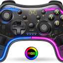 Switch Controller Compatible with Switch/Lite/OLED Controller, Switch Pro Controller With RGB Breathing LED, Switch Controllers Remote Supports Multi-Platform&App with Turbo, Wake-up Function (Standard Joystick)