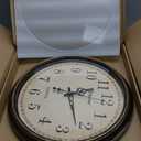 Geevon Retro Silent 18 Inch Wall Clock Non Ticking, Vintage Clock Quartz Decorative, Battery Operated Wall Clock for Kitchen/Office/Classroom/Bedroom/Living Room Decor