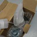 2 Pack Glass Spray Bottles 8 oz, Empty Refillable Containers with Silicone Sleeve Protection, Glass Spray Bottles for Cleaning Solutions, Hair and Plants with Adjustable Nozzles Blue&Grey