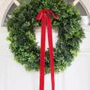 Red Velvet Ribbon 1'' 25 Yards for Christmas Tree, Gift Wrapping, Flower Bouquet, Wreath Decorations, Bow Making