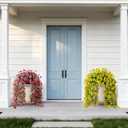ZFProcess Artificial Hanging Flowers Plants for Outdoor Spring Summer Decoration, 2PCS Faux Silk Daisy UV Resistant Look Real for Outside Home Indoor Planter Porch Garden Yard Decor(Yellow)
