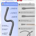 Heavy-Duty 13" Flexible Gooseneck Arm Extension Tube Bar Rod Kit Flex Mount with 1/4" & 3/8" Threads for Mobile Phones Cameras Mic Lighting and More Fits Most Stands Tripods Rigs Grips and Clamps