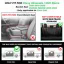 for Chevy Silverado GMC Sierra Waterproof Seat Covers, Crew Cab 1500 2019-2026, 2500HD 3500 HD 2020-2026, Pickup Protectors Accessories Full Set, Black
