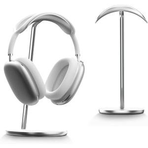 BENKS Desktop Headphone Stand Universal Headset Holder Hanger Mount with Protective Silicone Pad, Gaming Headset Accessories, Compatible with AirPods Max, Beats, Bose, Sony and so on (White)