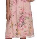 Jessica Howard Women's Fit and Flare Midi Dress with Tie Neck in Chiffon Lurex 8