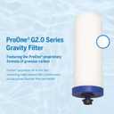 ProOne 9-Inch Gravity Water Filter Replacement G-Series 3-Pack - Universally Compatible with Gravity Water Filter Systems - NSF/ANSI Certified to Reduce Lead, Reduce Microplastics, & Total PFAS