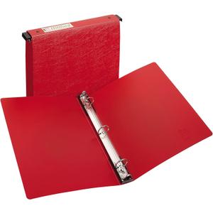 Avery Hanging Storage 3 Ring Binder, 1 Inch Round Rings, 1 Red Binder (14803)