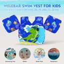 Swim Vest for Toddler, Suit for Kids 28-70 lbs, Floaties for Boys and Girls Swimming Aid, Training, Suit for Infant/Toddler/Children, Medium