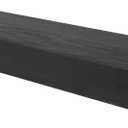 HIGH & MIGHTY 515658 Modern 24" Floating Shelf Holds up to 20lbs, Easy Tool-Free Dry Wall Installation, Flat, eCommerce Packaging, Black
