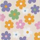 Cute Floral Golf Towel with Carabiner Clip 24"x16" Flower Ladies Golf Towels for Golf Bags Microfiber Waffle Golf Rag for Disc Balls Clubs Accessories for Women Men Girls