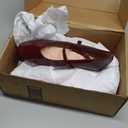 TN TANGNEST Leather Flats for Women Comfortable Square Toe Slip On Flats Soft Work Flats Retro Mary Jane Flats