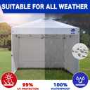 Fanpat 3PCS Canopy Sidewalls for 10x10 Pop Up Canopy Tent Waterproof, 99% UV Protection, 3 Piece Sidewalls, Pink(Sidewall Only, Canopy Tent NOT Included)