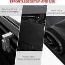 LEDKINGDOMUS Soft Roll-Up Truck Bed Cover Fits for Toyota Tacoma 2016-2023 (Excl. Trail Edition) | 5' (60.5") Bed
