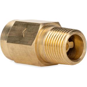 Camco RV Water Heater Backflow Preventer | Features a Heavy-Duty Brass with a Stainless Spring Construction and a 1/2-Inch Male x Female NPT (23303)
