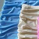 Mliyasan Women's Bodycon Mini Skirt Ruched Mesh Stretch Sexy Skirts (Blue)