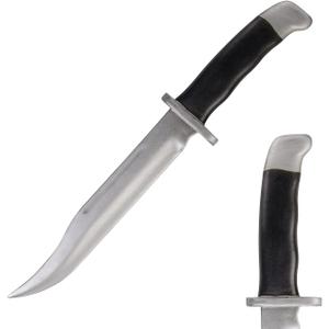 LarpGears Halloween Foam Rubber Training Fake Knife 13.5 inches Martial Arts Safe Practice Knives Halloween Props (Silver)