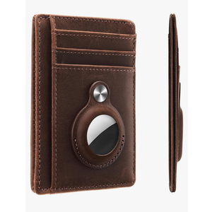 Hawanik Slim Minimalist Front Pocket Air Tag Wallet, RFID Blocking Card Holder Wallet with Airtag Holder