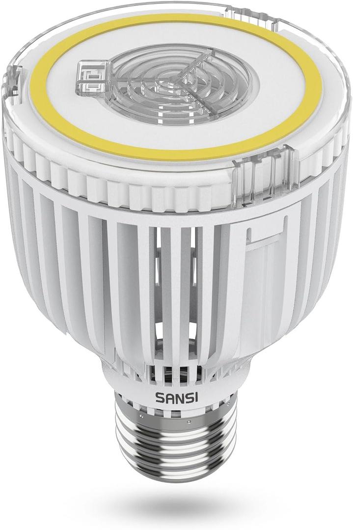 SANSI 350W Equivalent A19 LED Light Bulb, 5500 Lumens Bright Light Bulb, Non-Dimmable E26 5000K Daylight White LED Bulb, 22.5 Years Lifetime 40W Power Energy Saving Bulb for Home Workspace Classroom