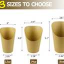 CAMKYDE 50 Pcs French Fries Holder, 16oz Disposable Paper French Fry Cups Charcuterie Cups for all Occasions (16oz)