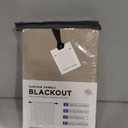 Faux Linen Total Blackout Curtains for Bedroom 84 Inches Long, Plaza Taupe