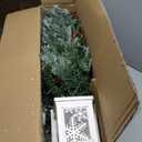 3 Ft Frosty Lighted Artificial Christmas Tree, Pre-Lit Mini Christmas Tree with 78 Dual-Color LED Lights, 8 Lighting Modes Tabletop Small Xmas Tree, Snowman Base for Home Office Party Holiday Decor,2p