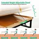 Puzzle Table with Drawers and Folding Metal Legs, 1500 Pieces Portable Puzzle Board with Cover, No Assembly Required, 3 Adjustable Tilting Angles, Easy to Move, Birthday Gift for Mom Seniors