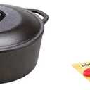 Lodge Cast Iron 5-Quart Dutch Oven + Care Kit