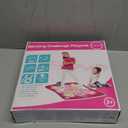 SUNLIN Dance Mat - Rhythm Step Play Mat - Dance Game Toy Pad with LED Lights, Gift for Kids Girls 3-12, Adjustable Volume, Built-in Music, 3 Challenge Levels (Pink)