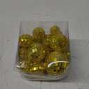 27 PCS Gold Disco Ball Cake Ornaments Reflective Mirror Balls for 70s Disco Themed Party Christmas Tree Decoration