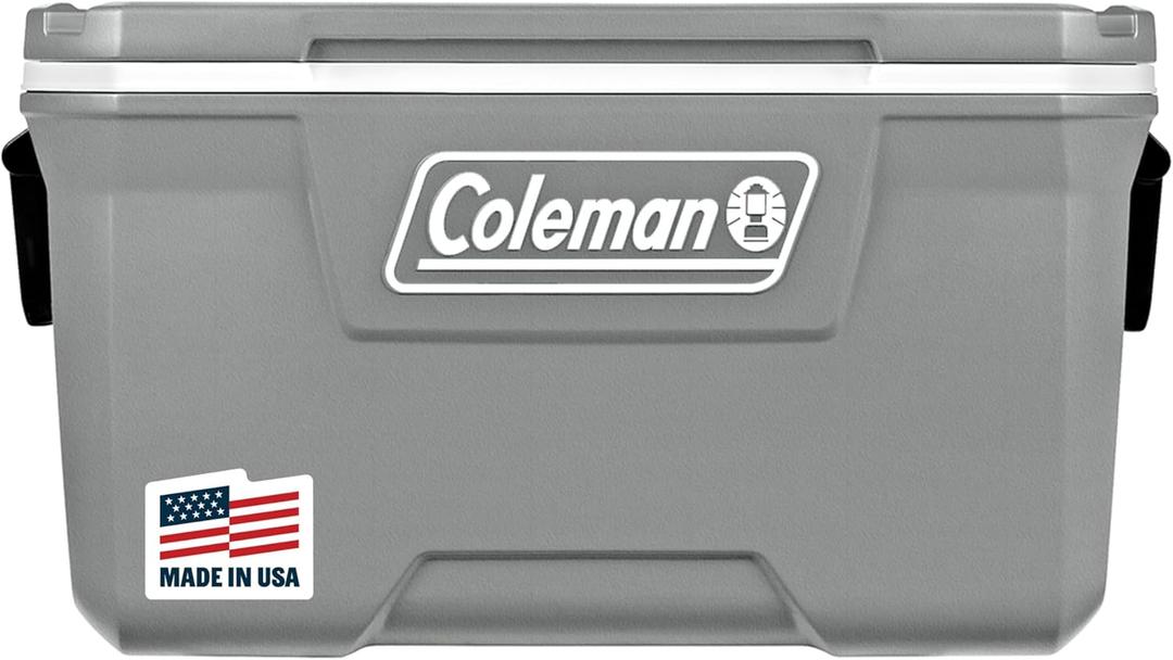 Coleman Classic Series Insulated Portable Cooler, Leak-Resistant Outdoor Hard Cooler Keeps Ice up to 5 Days, 52/70/120/150 Quart (Rock Grey)