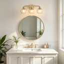 Bathroom Light Fixtures Gold Vanity Light 3 Light Brushed Brass