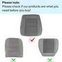 SecosAutoparts Driver & Passenger Side Bottom & Top Lean Back & Foam Cushion Replacement Cloth Seat Cover Gray Compatible with Ford F250 F350 F450 F550 2003 2004 2005 2006 2007