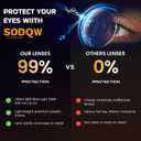 SODQW Gaming Blue Light Blocking Glasses for Men Women Reduce Eyestrain Orange Aviator Eyeglasses for Computer TV