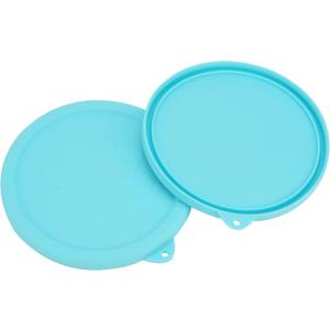 2-Pack Silicone Lids for Pyrex Sculpted Glass Mixing Bowls - Small Sizes Only Fit with 7401-S 3-cup, Dishwasher & Microwave Safe, Blue (Lids Only)