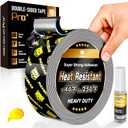 Double Sided Tape Heat Resistant Heavy Duty, Waterproof Outdoor Indoor Automotive Mounting Tape, Removable No Residue Super Strong Adhesion Foam Tape, 1" x 20FT