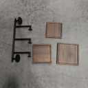 3 Pack Wall Planters for Indoor Plants,Wooden Plant Shelves with Raised Edges,Window Plant Holders Plant Stand Indoor Wall Decor Hanger for Living Room Bedroom Outdoor Entryway