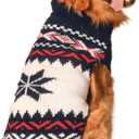 Chilly Dog Navy Vail Dog Sweater (Large) (Blue)