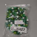 Boao 10 Feet St. Patrick's Day Wooden Beaded Garland Rustic Farmhouse Bead Wall Hanging Decor Natural Tree Garland Wall Hanging Prayer Beads for St. Patrick's Day (Green,White)