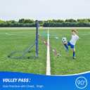 Soccer Rebounder Net, Quick-Switch Angle Soccer Training for Control, Passing Practice, Easy Setup Soccer Goal Rebounder Gifts Aids & Equipment for Kids,Teens & Adults (6FTx5FT)