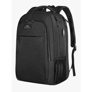 MATEIN Extra Large Travel Backpack, TSA Friendly 18.4 Inch Laptop Backpack with USB Charging Port, Anti Theft Flight Approved Business Work College Computer Big Bag for Women Men, Black