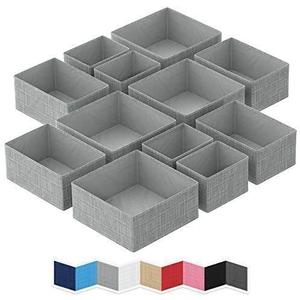 For NEATERIZE Drawer Organizer - [Set Of 12] - Closet Organizer and Storage Baskets|