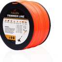 A ANLEOLIFE 3-Pound Commercial Square .155-Inch-by-280-ft String Trimmer Line in Spool,with Built-in Line Cutter, Orange