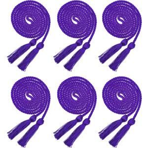 6 Pieces Graduation Honor Cords Tassels Honor Cords with Tassel for Graduation Students