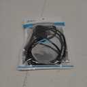 DTech 5ft DB9 RS232 Serial Cable Male to Female Extension Simple Null Modem Cord Cross TX RX Line 2 Pin Crossed for Computer Switch Router Data Communication (5 Feet, Black)