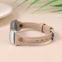 Wearlizer Leather Band Compatible with Fitbit Charge 5/6 Bands - Slim Leather Watch Strap Replacement for Women & Men