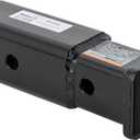 Buyers Products RTA302 3 to 2 Inch Receiver Tube Adapter for 3 Inch Hitch, 12,000 lb GTW Rating, Zinc Plated, Black Powder Coated Steel Reducer Sleeve with 5/8 Inch Hitch Pin Hole