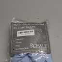 Royale Linens Pillow Shams 2 Pack Euro Size 26x26 Inch - Brushed 1800 Microfiber - Bed Pillow Shams, Wrinkle Resistant Super Soft and Cozy - Back Overlap Closure - Oxford Pillowcase (Euro, Lake Blue)