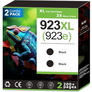 Compatible Black Ink Cartridges HM 004 (2 Pack, Black)
